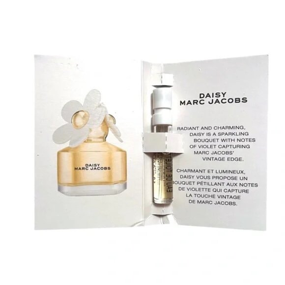 NEW Sealed Sleeve of 12 Carded Sample Vials Marc Jacobs Daisy 1.2 ml - Picture 4 of 7